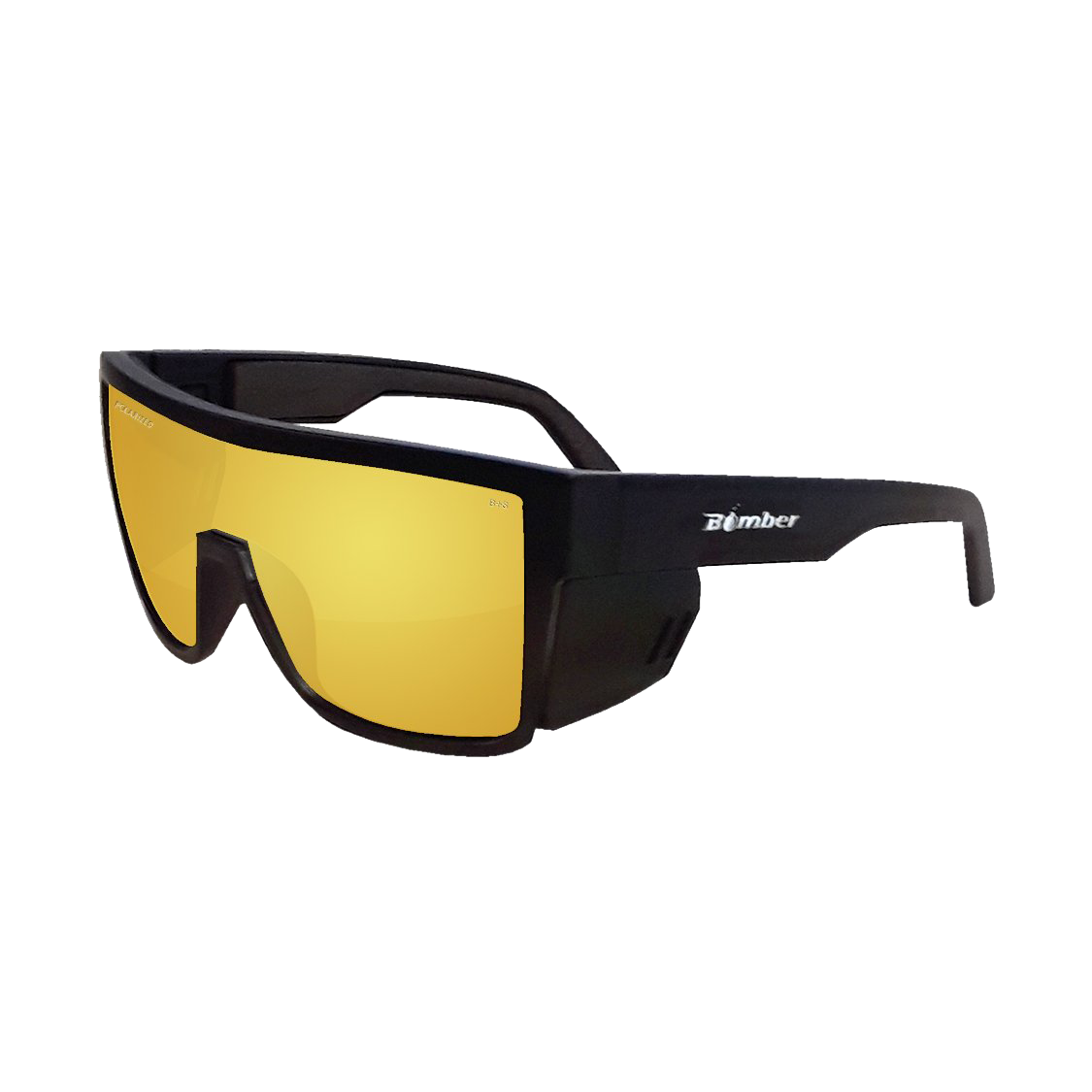 BZ111GLD Buzz Bomb Gold Mirrored Polarized Floating Sunglasses BZ111GLD Buzz Bomb gafas de sol flotantes con lente de seguridad polarizado espejo oro