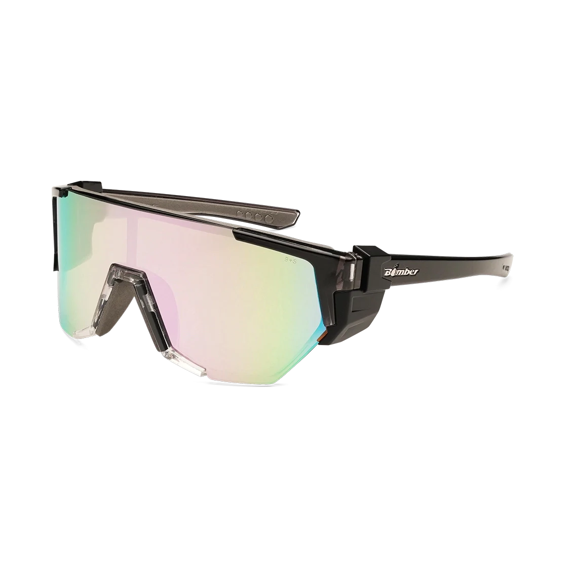 JB114PM M111 Mega Bomb Gafas de sol polarizadas oscuro con lente ahumado de seguridad ANSI Z87+ que flotan